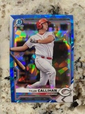 2021 BOWMAN CHROME SAPPHIRE BASE CARD CINCINNATI REDS TYLER CALLIHAN #BCP-91