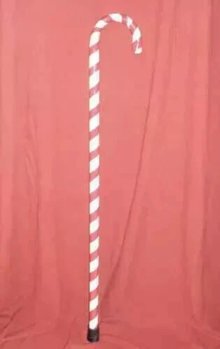 Bastón de acero pintado a mano Candy Zebra regalo único Navidad Foto 3 de 4