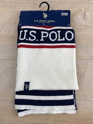 Gift Set Polo Mens Knit Hat Beanie And Scarf Set Red