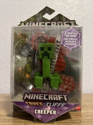 Minecraft Caves and Cliffs Creeper Action Figure Mattel Sealed