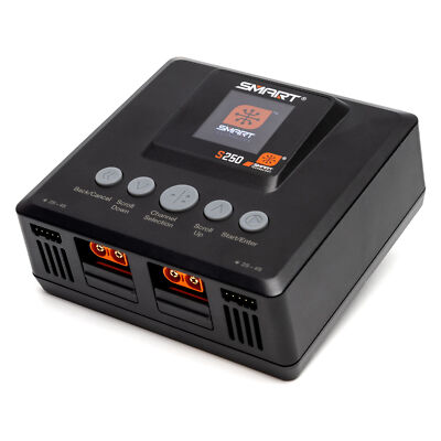 Spektrum 2-Kanal S250 Smart G2 Ladegerät 2x50W Dual Port für RC Akkus
