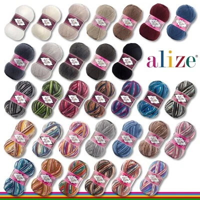Alize 100 g Superwash Comfort Socks Sockenwolle Strumpfgarn Wolle Garn 32 Farben