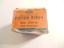 1937 - 1940 Ford 60 Hp Piston Rings Nos Ford 82a-6149-g .020 Oversize