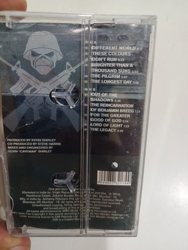Iron Maiden Matter of Life & Death RARE orig Cassette tape INDIA indian 2006 - Picture 2 of 4
