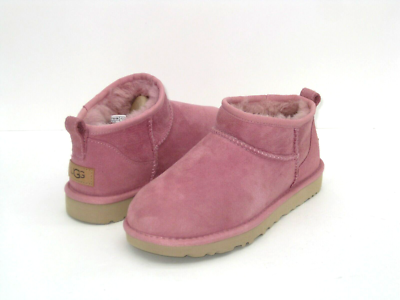 皮 UGG CLASSIC ULTRA MINI WOMEN BOOTS SUEDE HORIZON PINK US 10 /UK 8
