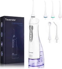 Flosser De Agua Electrico Irrigador Bucal Dental Inalambrico blanco
