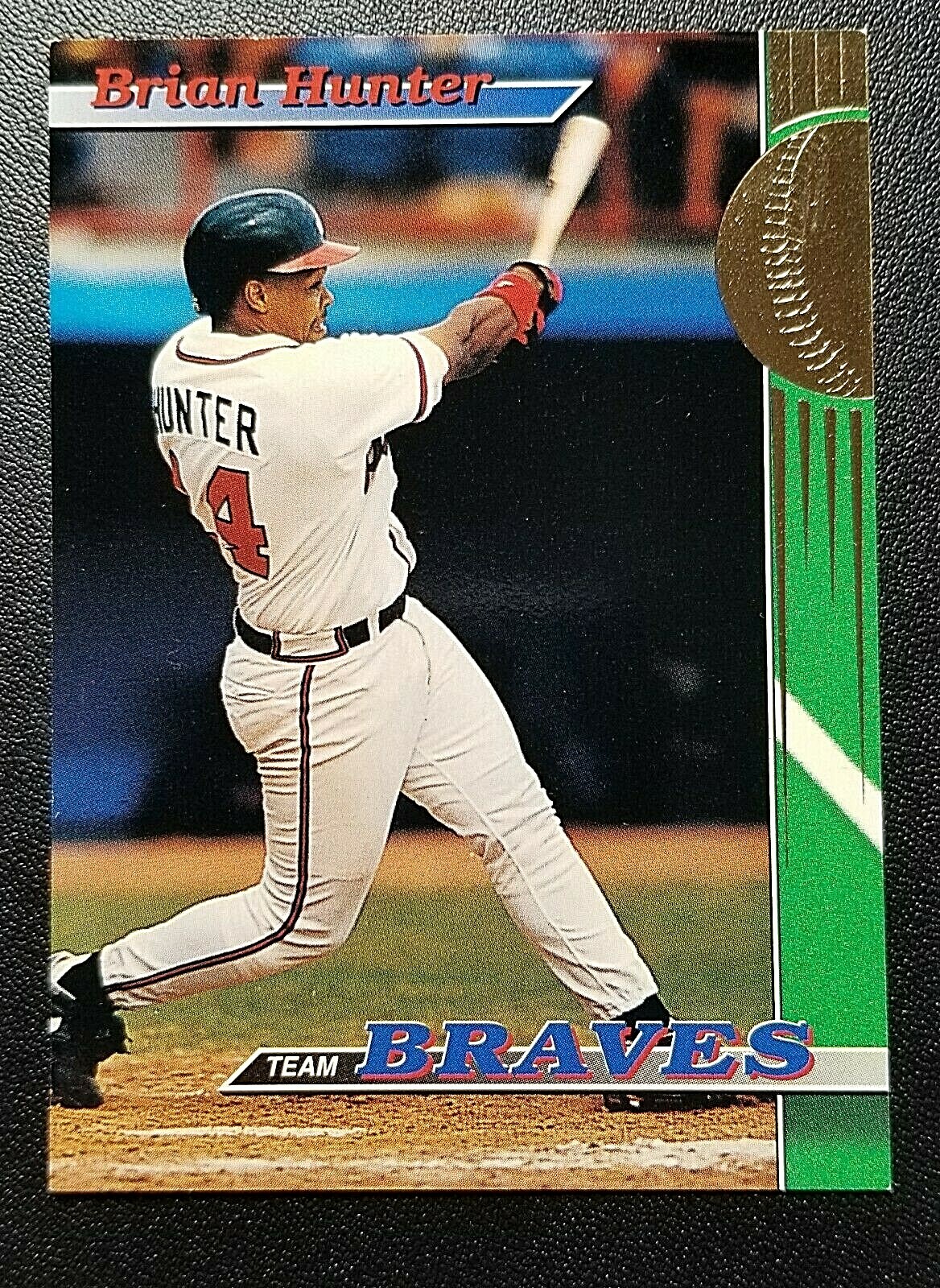 1993 Topps Stadium Club #23 Brian Hunter Atlanta Braves HOF Trustee Member
