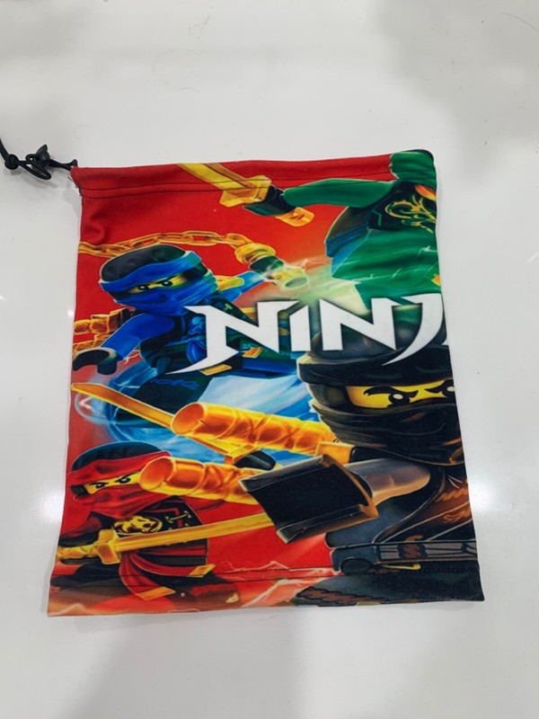New without Tags Lego Ninjago Kids Graphic Bandana/Mask with Drawstring