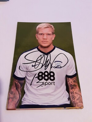 Signiertes Foto Simon Makienok Preston North End  NEU 