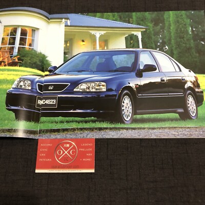 96-00 Honda Integra SJ JDM Brochure Rare OEM EK Civic Ferio Sedan