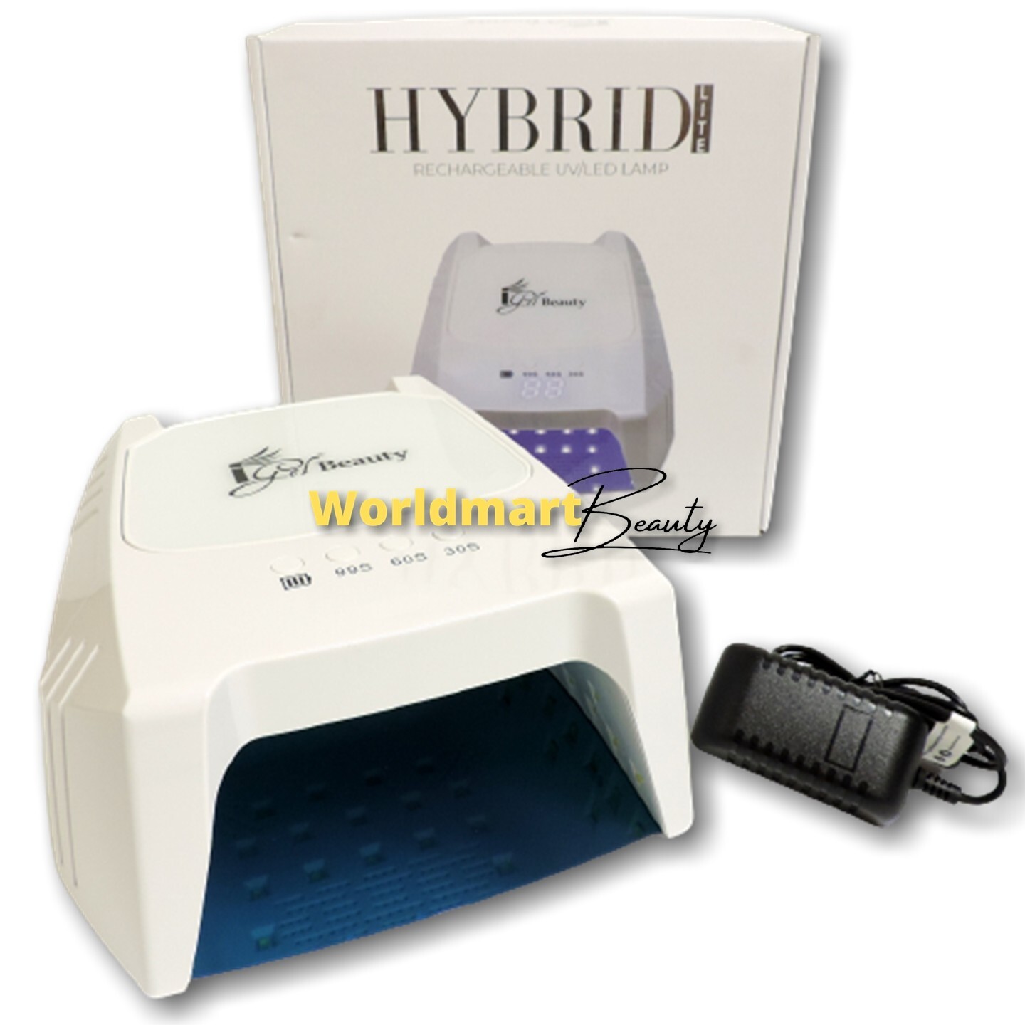 IGel Beauty LED Lamp Gel Nail Cordless Hybrid LITE Rechargeable White