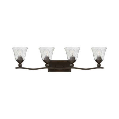 Hinkley Lighting 5894OB-CL Bolla 4-Light Bathroom Vanity Light Olde Bronze