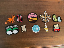 Misc Lot of 10 Embroidered Iron-On Patches Dinosaur, Bear with free shipping