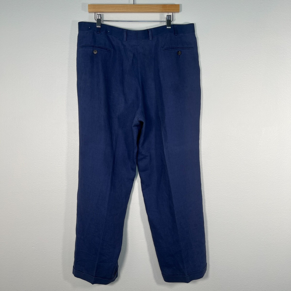 パンツ 90s Ralph Lauren Linen Paisley Pants Vintage Lauren Ralph Lauren Mens 100% Linen Trouser Pants Sz