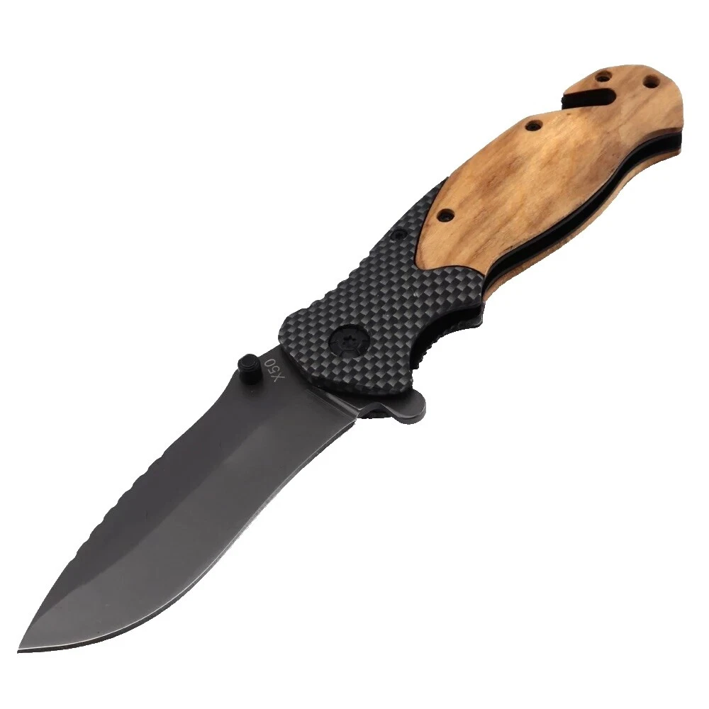 Carbon Steel Blade Frame Tactical Collectible Folding Knives