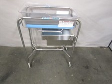 Pedigo P1110-A-SS Stainess Steel Bassinet Cart w/ Bassinet & Pad