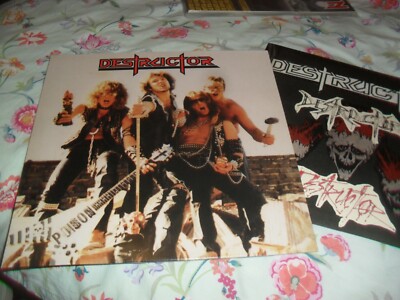 DESTRUCTOR -MAXIMUM DESTRUCTION- VERY HARD TO FIND PRESS VINYL LP PRINTED INNER