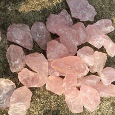 1LB Rough Natural Pink Rose Quartz Crystal Mineral Stone Healing