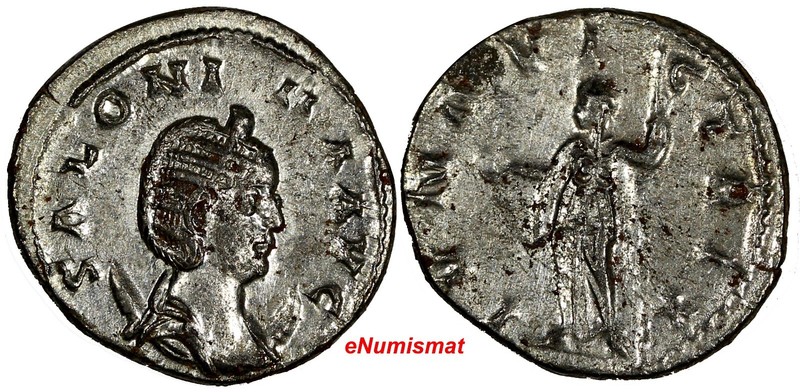 Salonina AR Antoninianus WIFE OF GALLIENUS 253-268 AD (22 mm;3,73 g.) aUNC 