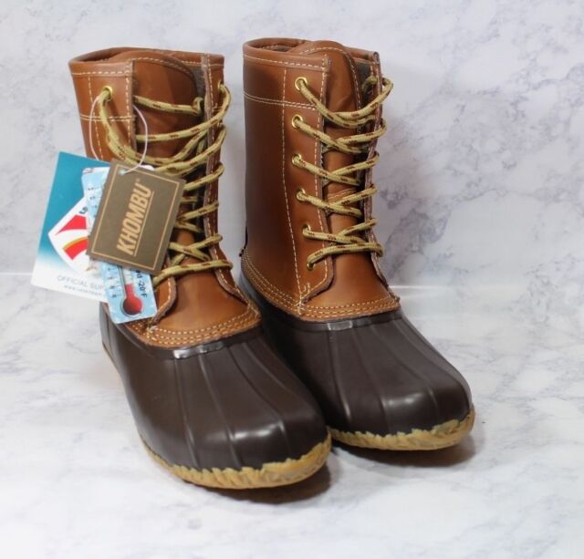 Khombu Duck Boots 6M Tan Brown Thermo Lite New with Tags Minus 20