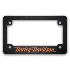 For Harley Davidson Motorcycle Script Textured License Plate Frame (ALL MODELS)