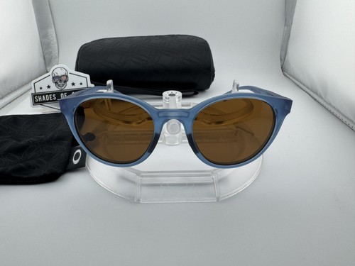 OAKLEY SPINDRIFT MATTE STONEWASH BLUE W/ PRIZM BRONZE SUNGLASSES OO9474-11 NEW - Picture 6 of 12