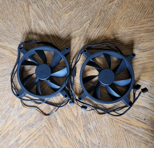 Razer Kunai Chroma 140mm 1600RPM Max ARGB and PWM Hydraulic Case Fans (2 Fans)