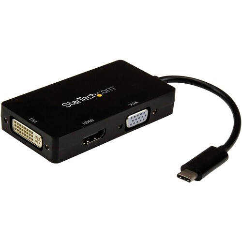 Startech USB-C Multiport Video Adapter - 3-in-1 USB Type-C Video Adapter - USB-C - Picture 1 of 5
