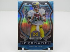 TOM BRADY 2020 PRIZM DRAFT PICKS CRUSADES CAROLINA BLUE PRIZM #22/30! SP! PATS!
