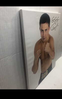 Gennady Golovkin 'GGG' Boxing Signed 20 X 16 On Canvas Photo