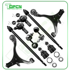 10pcs For 2001-2005 Honda Civic Acura EL Front Control Arms Ball Joints Tie Rods