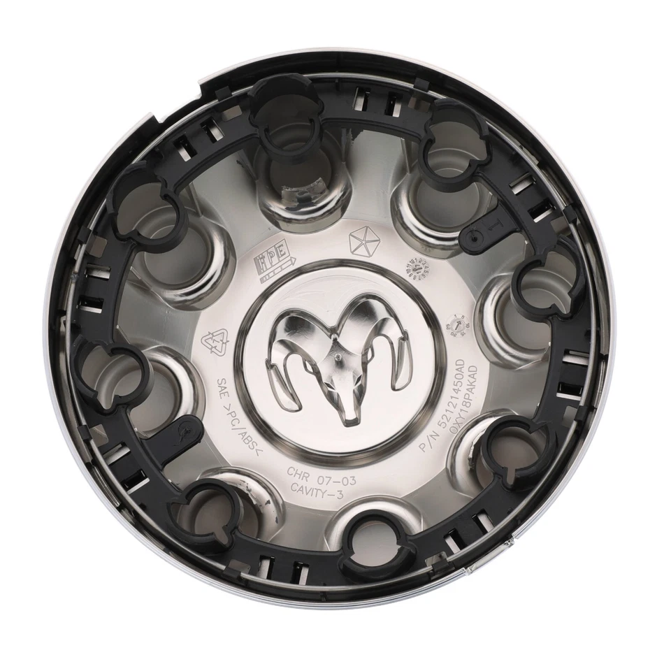 Dodge Ram 2500 y 3500 2003-2013 cubierta de rueda cromada tapa central MOPAR OEM NUEVO Foto 2 de 4