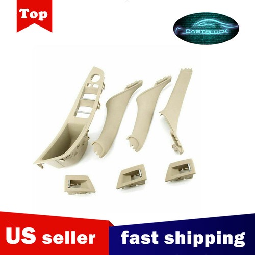 For BMW 5 Series F10 F18 2010-2016 7pcs Interior Door Handle Panel Cover Trim - Picture 6 of 22