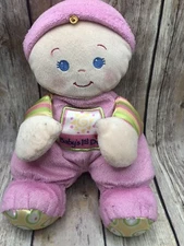 Fisher Price Pink My First 1st Baby Doll Rattle Plush Girls Plush Lovey Infant