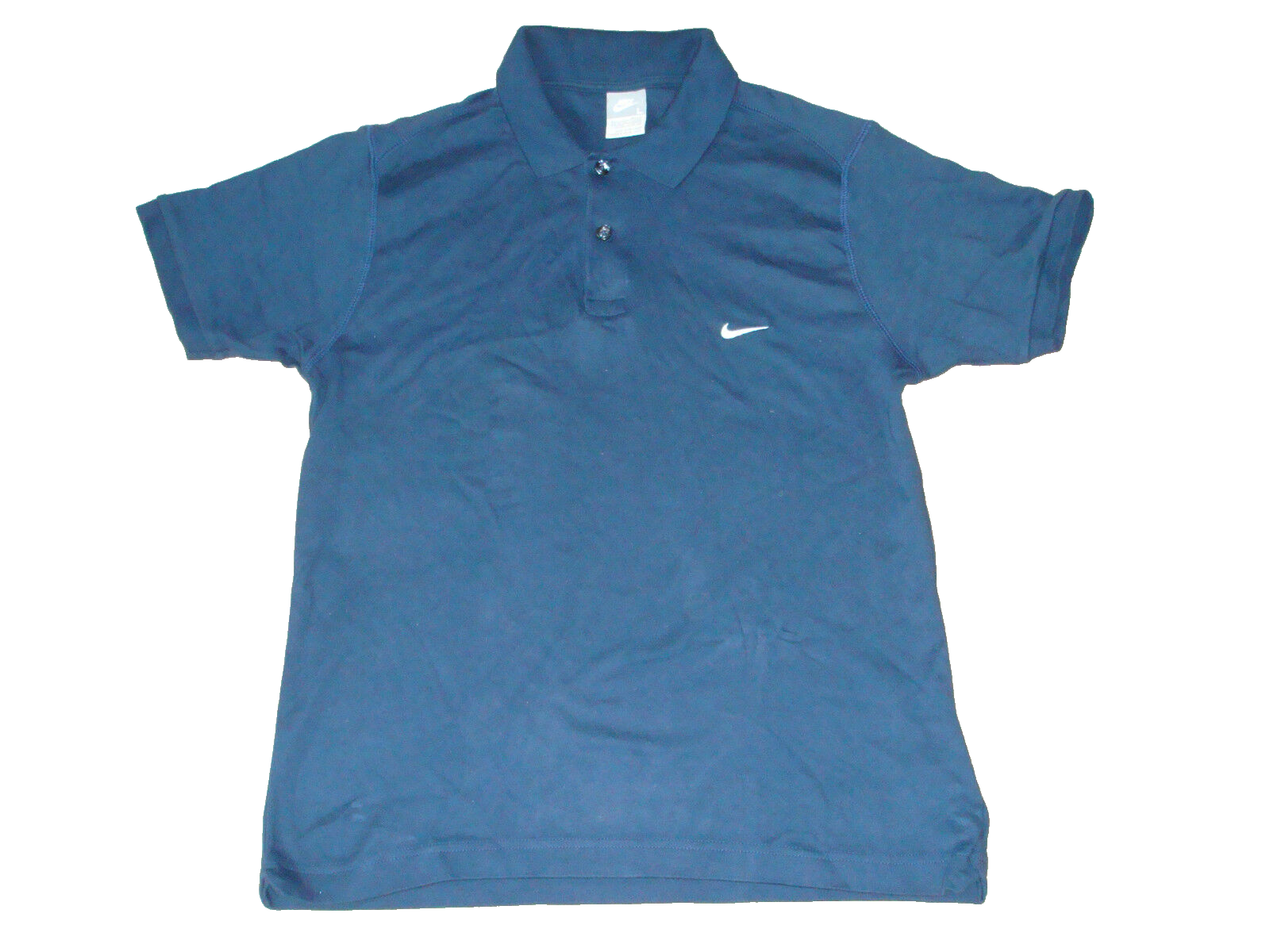 Nike Classic Navy Polo Shirt for Men Button Up Top NEW-image