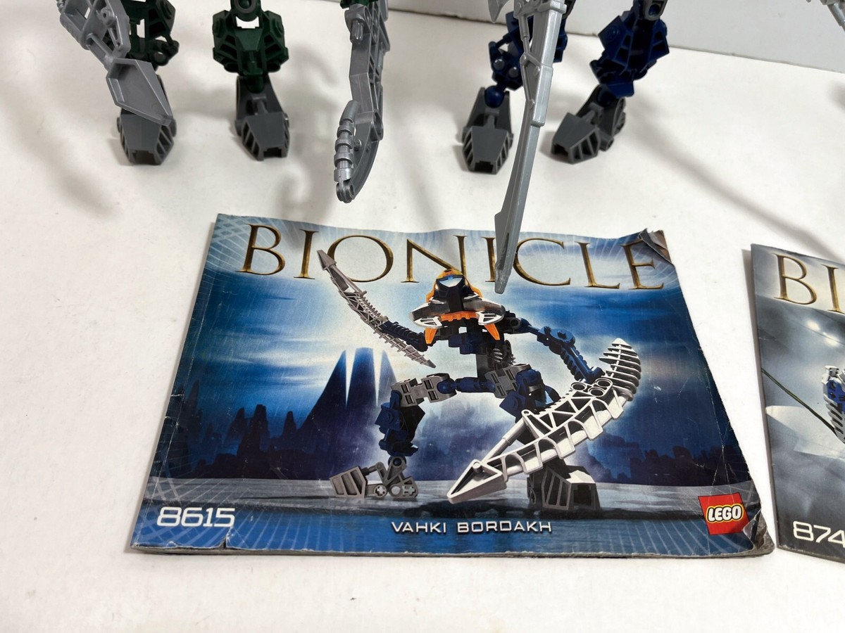 LEGO Bionicle LOT: Vahki Vorzakh 8616 + Bordakh 8615 + Visorak
