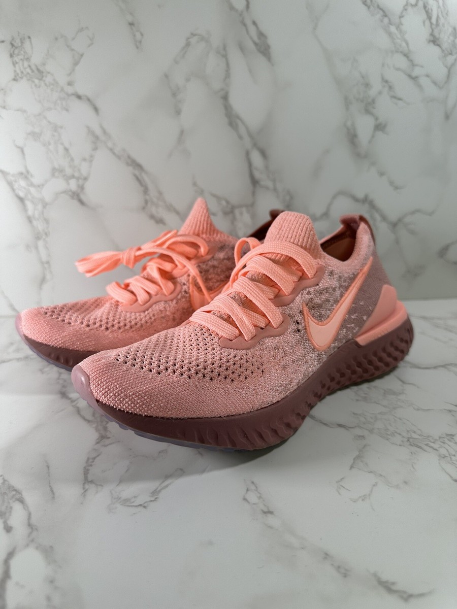 Size Nike Epic React Flyknit Rust Pink W for sale online
