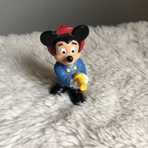 Vintage Mickey Mouse Disney Fire Fighter Figure Hat Hose Bully Made In Germany - 第 1/3 張圖片