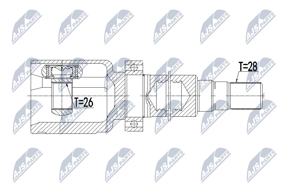 N.T.Y. NPW-VV-078.NTY Joint Kit, drive shaft for VOLVO - Image 5
