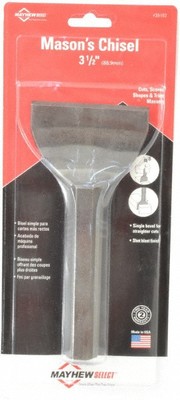 Mayhew 7'' OAL x 3-1/2'' Blade Width Brick Chisel