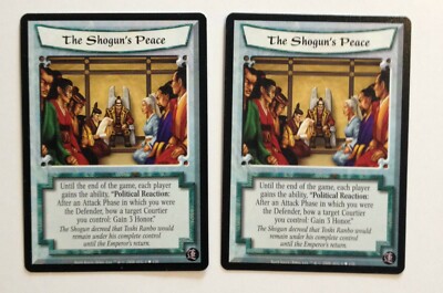 The Shogun's Peace (2) L5R Legend of the Five Rings CCG Rise of the Shogun RotS