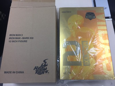 Hot Toys MMS 208 Iron Man 3 Mark XXI xxi 21 Midas Tony 12 in Action Figure OPEN