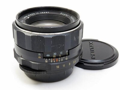 Pentax Super Takumar 55mm F2 Standard Prime Lens M42 Yellow Letters from Japan