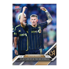 Mateusz Bogusz - 2024 MLS TOPPS NOW Card 93 Hat-Trick LAFC