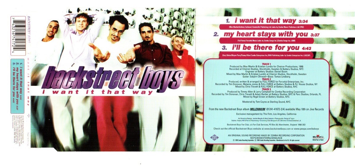 Rare Mint Backstreet Boys Collectible Canada 6 CD Singles I Want