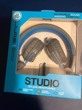 STUDIO ON-EAR HEADPHONES INCREDIBLE SOUND ANDROID +APPLE~ JLAB AUDIO TANGLE FREE