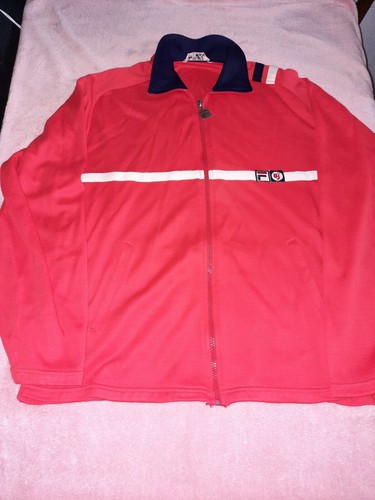 Fila giacca tuta tracksuit BJ Bjorn Borg Mk2 vintage rossa red size USA 40  | eBay