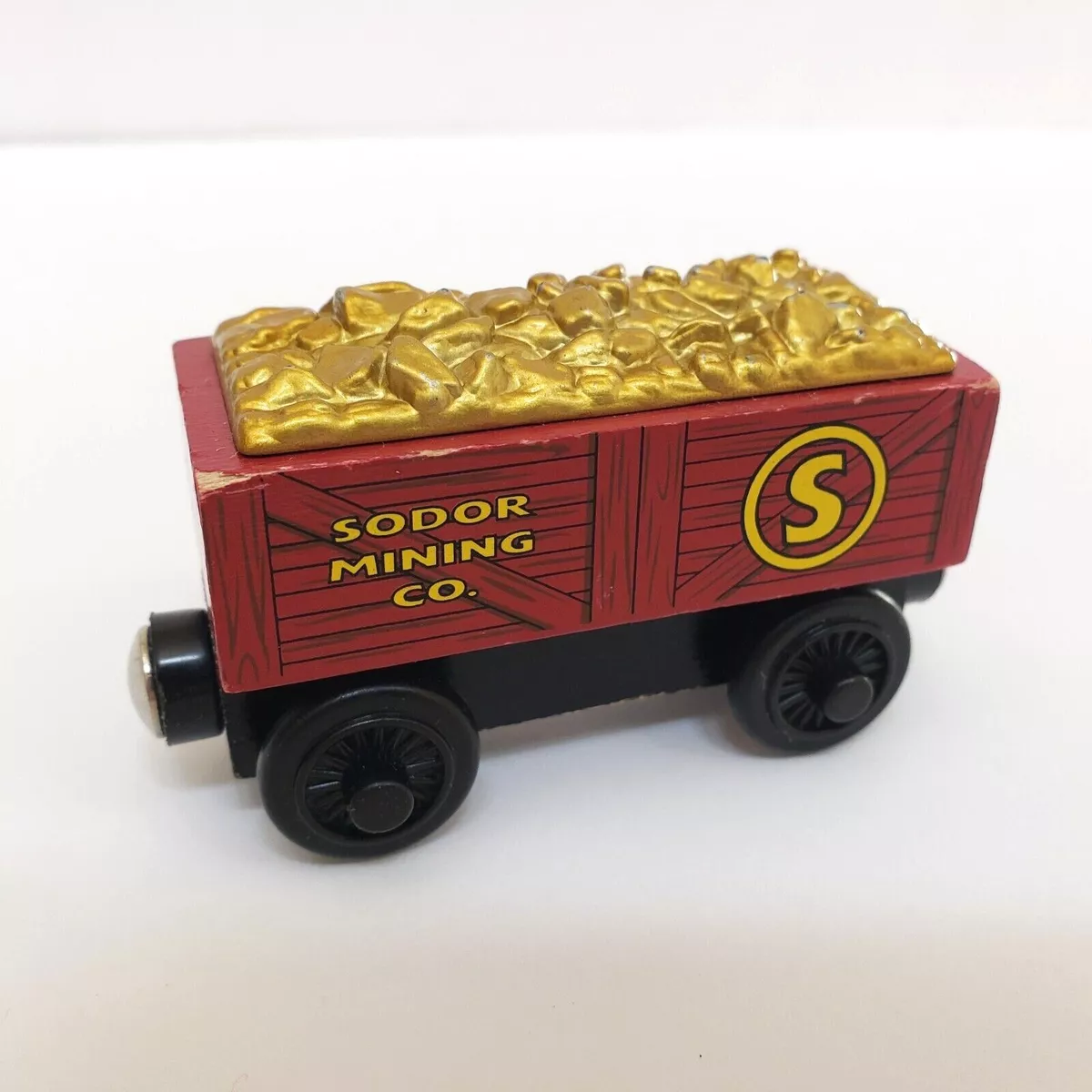 Thomas the train Wooden Railway Sodor Mining Co Gold Cargo Car