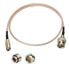 BNC Male to DIN 1.0/2.3 RG179 75Ohm Cable 50cm for 3G-SDI HD-SDI Vedio Camera