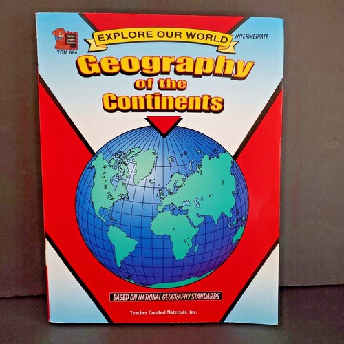 Geography of the Continents Intermediate Level 3rd to 5th Grade Homeschool Book - Picture 1 of 12